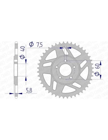 Couronne AFAM aluminium 72103 - 415