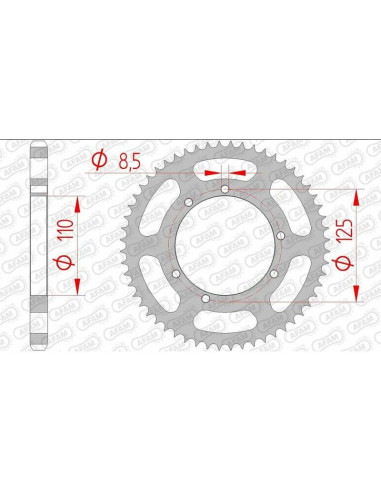 Couronne AFAM acier standard 59104 - 428