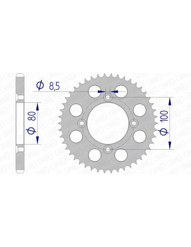 AFAM Aluminium Ultra-Light Rear Sprocket 11110 - 428