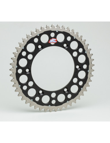 RENTHAL Twinring Aluminium Ultra-Light Self-Cleaning Hard Anodized Rear Sprocket 1230 - 520