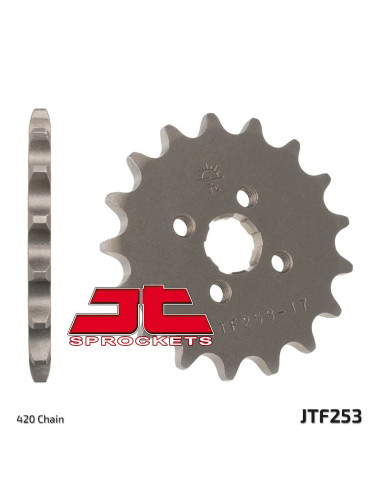 JT SPROCKETS Steel Standard Front Sprocket 253 - 428