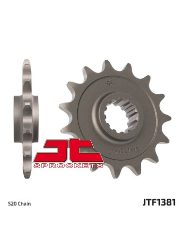 JT SPROCKETS Steel Standard Front Sprocket 1381 - 520