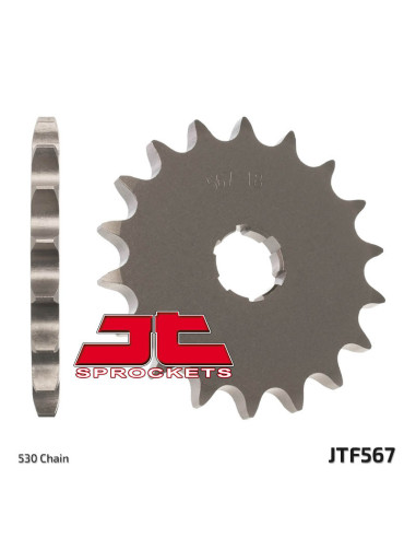 JT SPROCKETS Steel Standard Front Sprocket 567 - 530