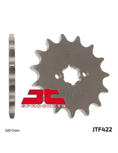 JT SPROCKETS Steel Standard Front Sprocket 422 - 520