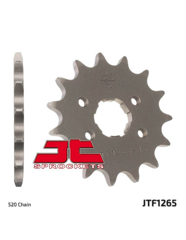 JT SPROCKETS Steel Standard Front Sprocket 1265 - 520