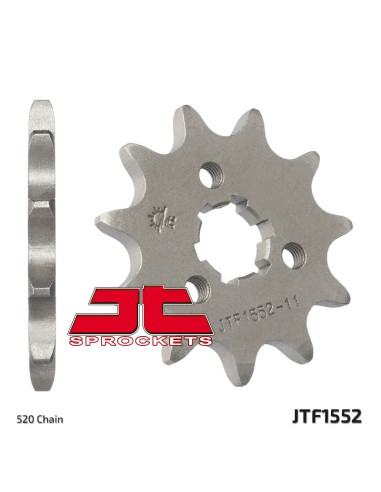 JT SPROCKETS Steel Standard Front Sprocket 1552 - 520