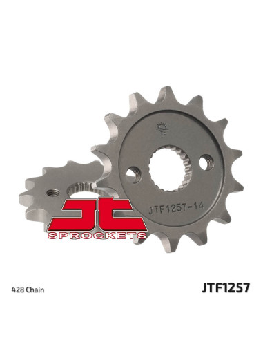 JT SPROCKETS Steel Standard Front Sprocket 1257 - 428