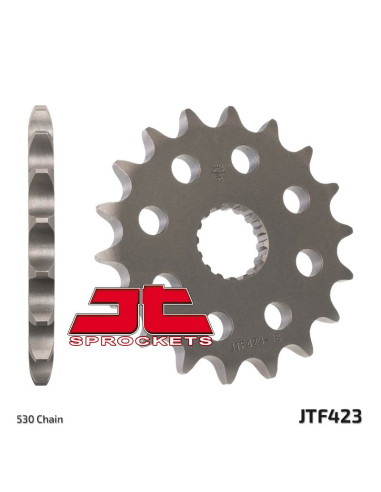 JT SPROCKETS Steel Standard Front Sprocket 423 - 530