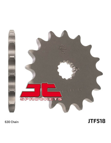 JT SPROCKETS Steel Standard Front Sprocket 518 - 630
