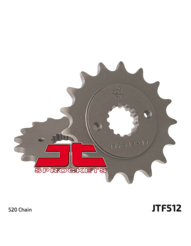 JT SPROCKETS Steel Standard Front Sprocket 512 - 520