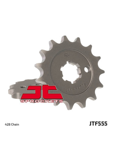 JT SPROCKETS Steel Standard Front Sprocket 555 - 428