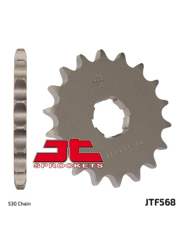 JT SPROCKETS Steel Standard Front Sprocket 568 - 530