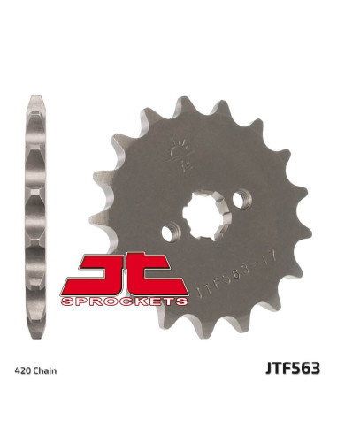 JT SPROCKETS Steel Standard Front Sprocket 563 - 420
