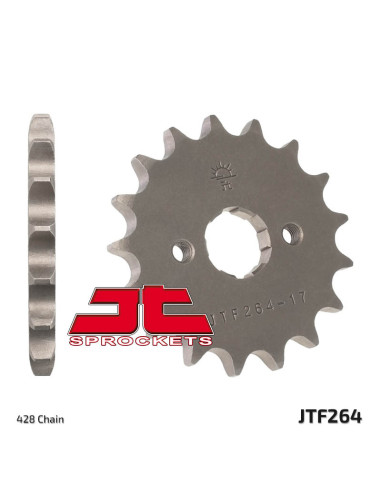 JT SPROCKETS Steel Standard Front Sprocket 264 - 428