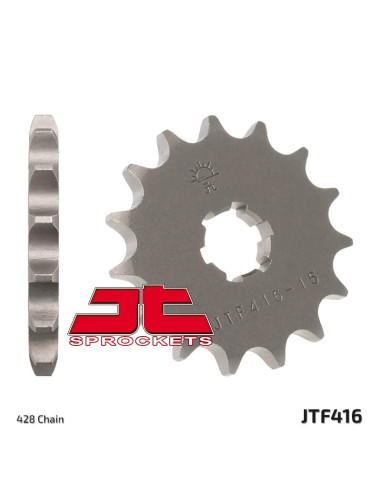JT SPROCKETS Steel Standard Front Sprocket 416 - 428