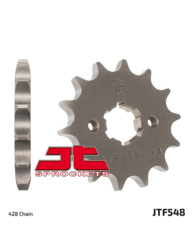 JT SPROCKETS Steel Standard Front Sprocket 548 - 428