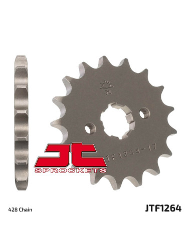 JT SPROCKETS Steel Standard Front Sprocket 1264 - 428