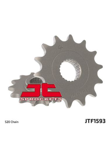JT SPROCKETS Steel Standard Front Sprocket 1593 - 520