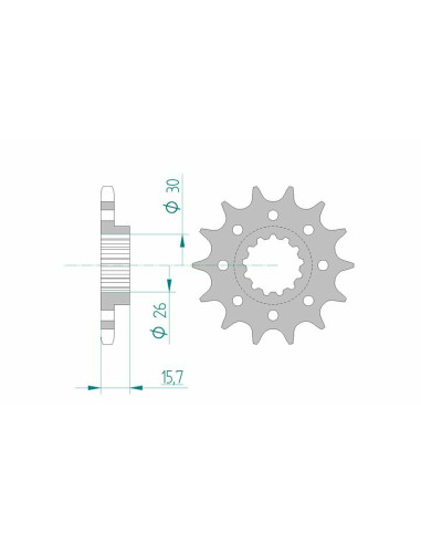 AFAM Steel Standard Front Sprocket 20605 - 525