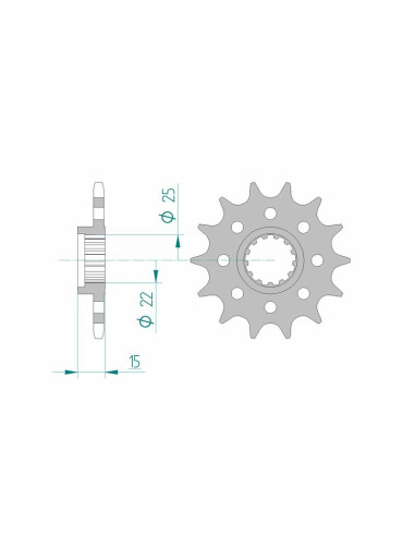 AFAM Steel Standard Front Sprocket 24509 - 520