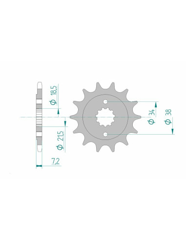 AFAM Steel Standard Front Sprocket 20320 - 520