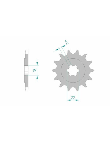 AFAM Steel Standard Front Sprocket 24201 - 520