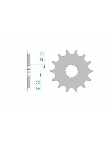 AFAM Steel Self-Cleaning Front Sprocket 27500 - 520