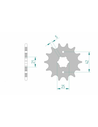 AFAM Steel Standard Front Sprocket 21301 - 520