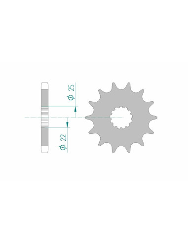 Pignon AFAM acier standard 28400 - 530