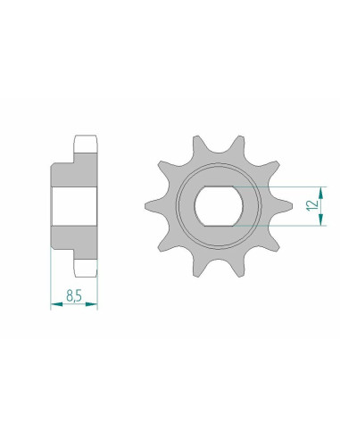 AFAM Steel Standard Front Sprocket 94124 - 415