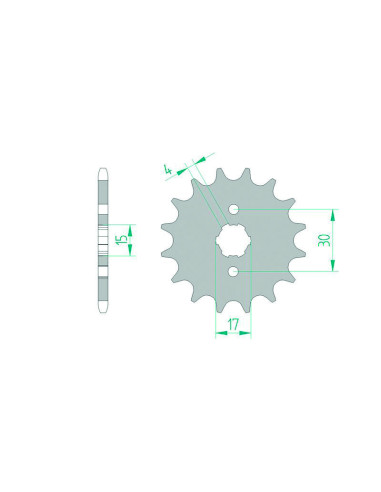 AFAM Steel Standard Front Sprocket 20101 - 420