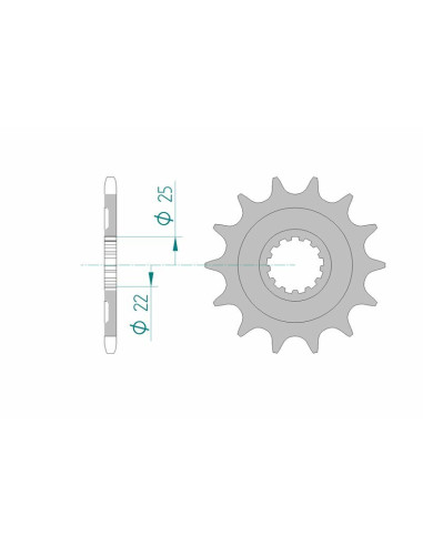 AFAM Steel Self-Cleaning Front Sprocket 27502 - 520
