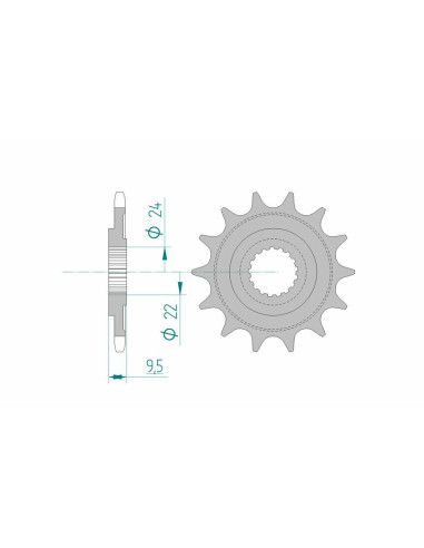 AFAM Steel Self-Cleaning Front Sprocket 20311 - 520