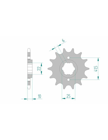 AFAM Steel Standard Front Sprocket 20508 - 520