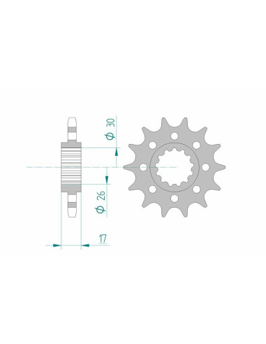 AFAM Steel Standard Front Sprocket 20615 - 525