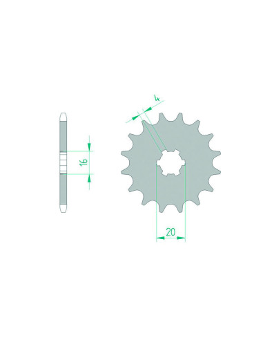 AFAM Steel Standard Front Sprocket 30100 - 420