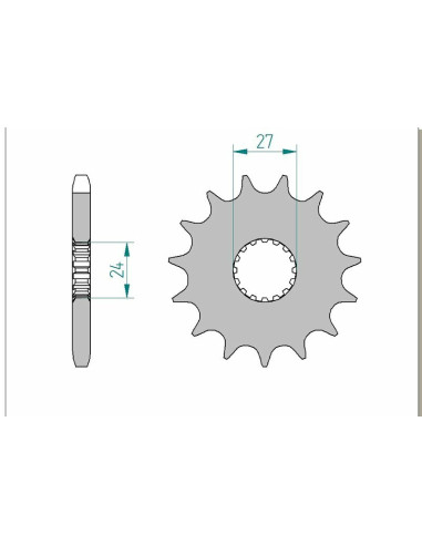 AFAM Steel Standard Front Sprocket 22900 - 530