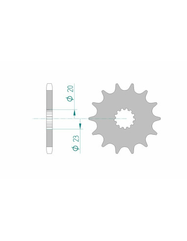 AFAM Steel Standard Front Sprocket 22404 - 525