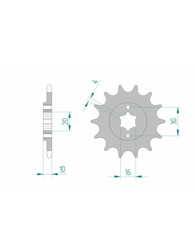 AFAM Steel Standard Front Sprocket 46203 - 520