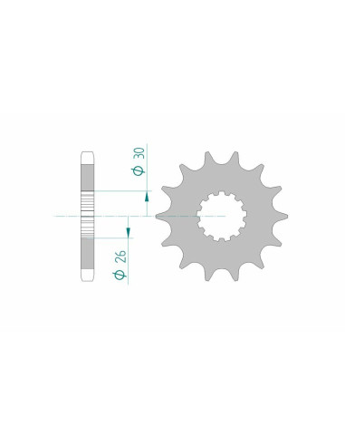 AFAM Steel Standard Front Sprocket 88800 - 530