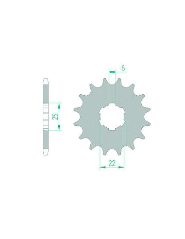 AFAM Steel Standard Front Sprocket 20100 - 420