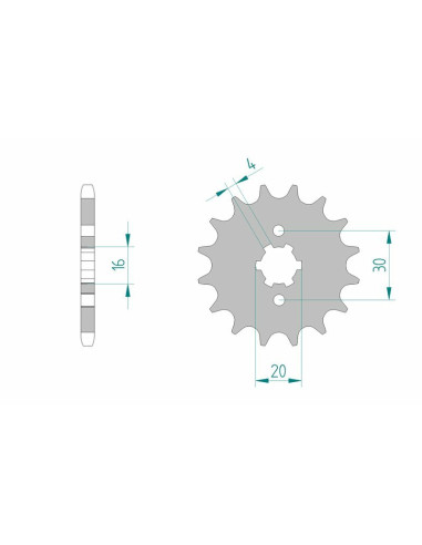 AFAM Steel Standard Front Sprocket 24200 - 428