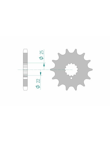 AFAM Steel Standard Front Sprocket 24504 - 530