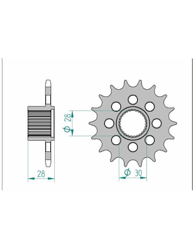 AFAM Steel Standard Front Sprocket 37601 - 525