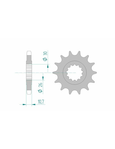 AFAM Steel Standard Front Sprocket 21801 - 530