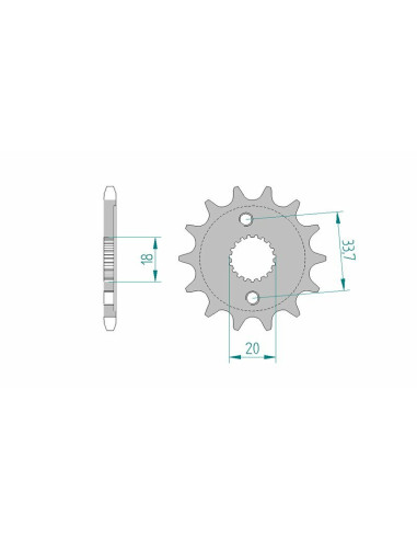 AFAM Steel Standard Front Sprocket 20212 - 428