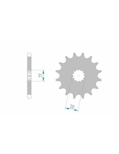 AFAM Steel Standard Front Sprocket 94118 - 428