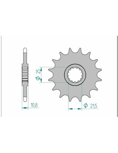 AFAM Steel Standard Front Sprocket 21512 - 520