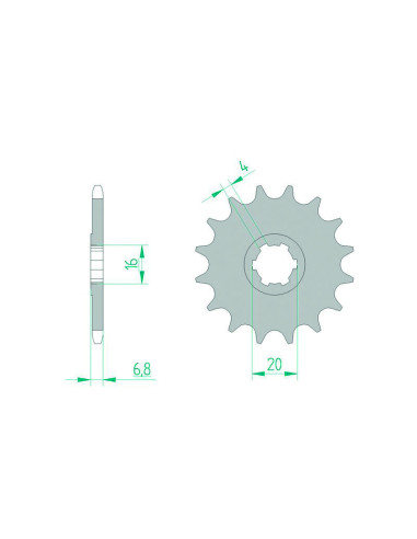 AFAM Steel Standard Front Sprocket 22103 - 420