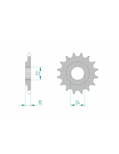 AFAM Steel Standard Front Sprocket 61301 - 520